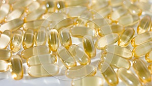 Cod-liver oil yellow tablets dolly-shot