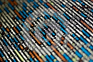 code background with coding editor