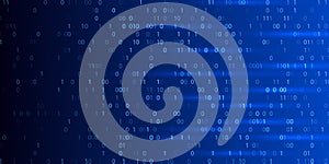 Code binary matrix data background. Technology software abstract binary code program blockchain digital