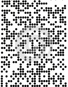 Code of black squares