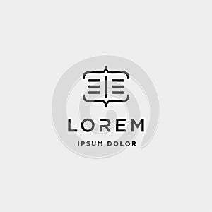 code book logo template learn computer design