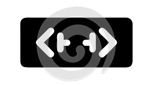 Code Brackets HTML Tags Icon for Web Development, vector design Generative AI