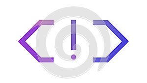 Code Brackets Icon: Programming, Development, Digital Interface, vector design Generative AI