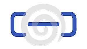 Code Brackets Icon, Programming Development, vector design Generative AI