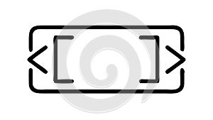 Code brackets icon for programming or technical concepts, vector design Generative AI