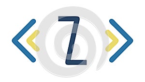 Code brackets icon, programming web development graphic, vector design Generative AI