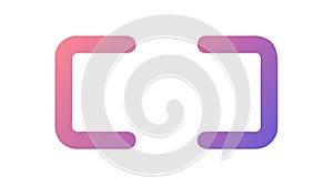 Code Brackets Icon Vector for Programming Structure, vector design Generative AI