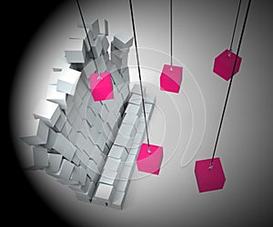 Code Breaker Decoded Data Hack 3d Rendering photo