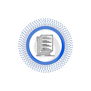 Code, coding, compile, files, list Line Icon. Vector isolated illustration