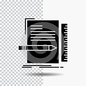 Code, coding, file, programming, script Glyph Icon on Transparent Background. Black Icon