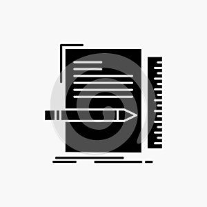 Code, coding, file, programming, script Glyph Icon. Vector isolated illustration