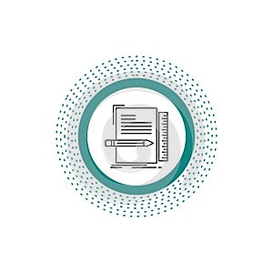 Code, coding, file, programming, script Line Icon. Vector isolated illustration