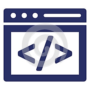 Code, coding Isolated Vector Icon Which can easily modify or edit