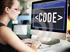 Code Coding Programming Technology Technical Concept