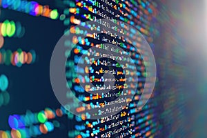 Code on Computer Screen Displaying Software Development