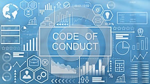 Code of conduct, animated typography