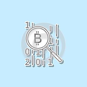 Code of credo sticker icon. Simple thin line, outline vector of web icons for ui and ux, website or mobile application photo