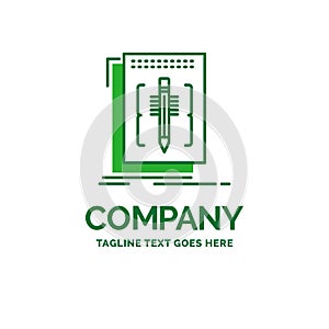 Code, edit, editor, language, program Flat Business Logo templat