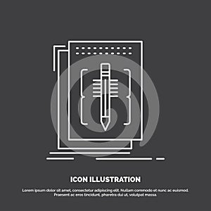 Code, edit, editor, language, program Icon. Line vector symbol for UI and UX, website or mobile application
