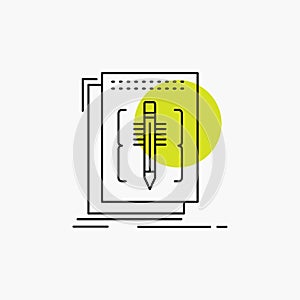 Code, edit, editor, language, program Line Icon