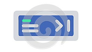 Code editor terminal window programming development icon, vector design Generative AI