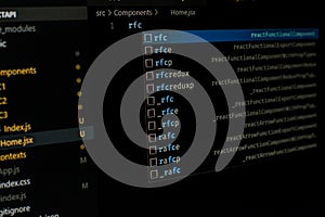 Code editor using react library