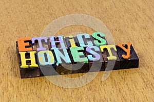 Code ethics honesty integrity trust respect core values
