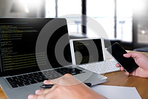 Code focus on programming code Coding Php Html Coding Cyberspac