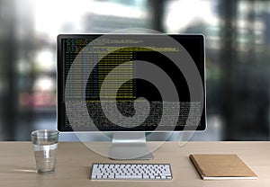 Code focus on programming code Coding Php Html Coding Cyberspac