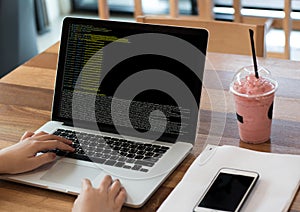 Code focus on programming code Coding Php Html Coding Cyberspac