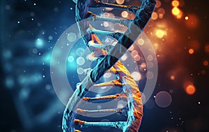 code of genetic human spiral DNA, AI generated