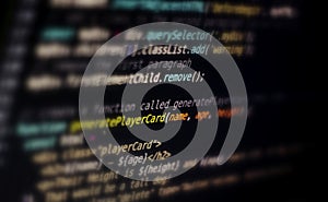 Code, HTML, php web programming source code. Abstract code background.Computer Code HTML.Programming code background, software