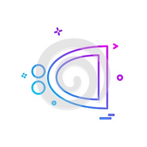 Code icon design vector