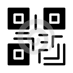 Code vector glyph flat icon