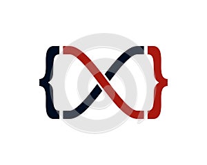 Code Infinity Icon Logo Design Element