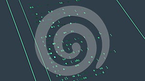 Code interface design, software programming and digital technology interface vector design Generative AI