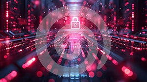 Code matrix secured by digital lock.