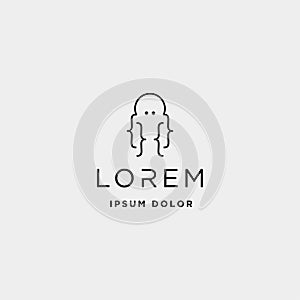 code octopus logo design ocean coding technology