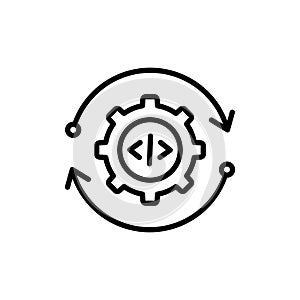 Code optimization icon