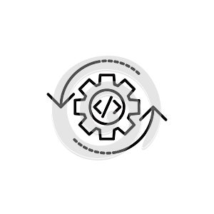 Code optimization icon