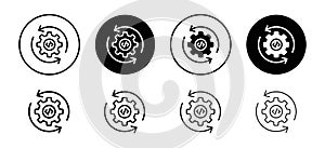 Code optimization icon vector set collection for web