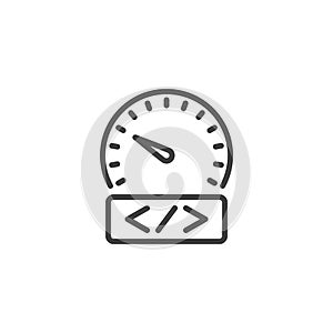 Code Optimization line icon