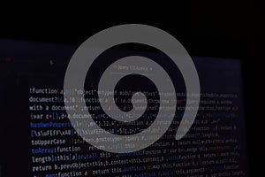 Code programming computer programmer technology developer abstract background