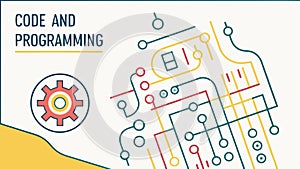 Code & Programming Concept Vector, Software Development & IT, vector design Generative AI