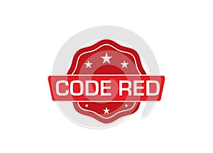 Code Red label sticker,Code Red Badge Sign