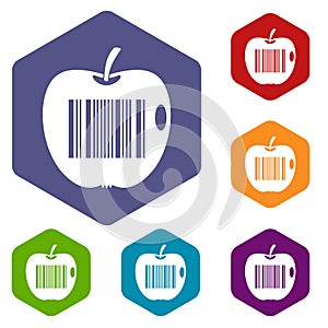 Code to represent product identification icons set