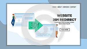 code website 301 redirect vector