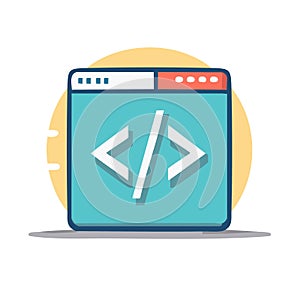 Code Window Showing Programming Tags for Software Development Web Design