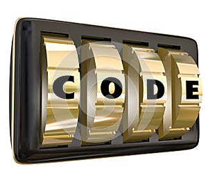 Code Word Lock Dials Secret Classified Informatoin Password Access