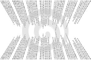 Binary Code One and Zero Displayed Matrix Digital Art with binary computer code.
